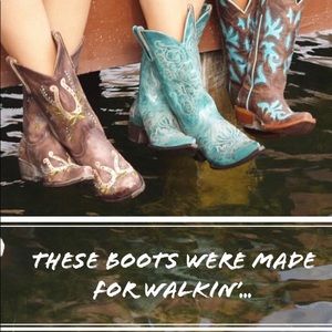 All kinds of boots,